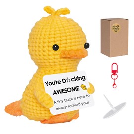 Vatogon Mini Positive Crochet Duck Gifts for Back to School on First Day