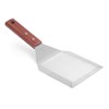 HENDI Hamburger Turner, with Wooden Handle, Barbecue Turner, Spatula, Angled
