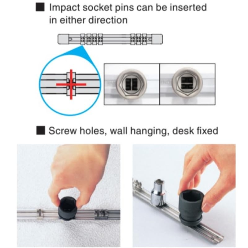 TONE SH2312L Socket Holder (Aluminum Type) 0.37 inch (9.5 mm)