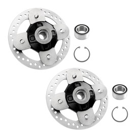 Front/Rear Wheel Hub Bearing Studs Brake Disc Rotor 2 Set Compatible with Polaris 2014-2023 RZR XP 1000, RZR XP 4 1000, 2018-2022 RZR RS1 Replace# 5139265-067