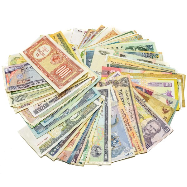 100 Different World Banknotes, Real Valuable Paper Money, Old Foreign