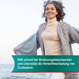 Hepar-SL 320 mg bei Verdauungsstörungen (50 Hartkapseln) befreit von Völlegefühl, Blähungen, krampfartigen Bauchschmerzen & Sodbrennen - mit Spezialextrakt der Königsartischocke - ab 12 Jahren