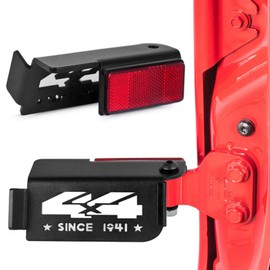 Xislet Upgraded Door-off Wrangler Foot Pegs Compatible with 2007-2024 Doorless Jeep Wrangler JK JL Gladiator JT Foot Rests Pedal Kick Panel Included Driver and Passenger side