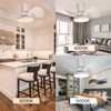 ocioc Quiet Ceiling Fan with LED Light 22 inch Large