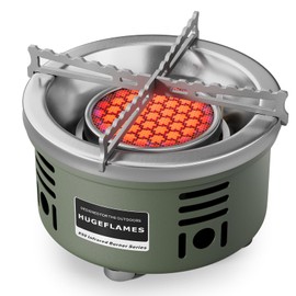 Portable Camping Stove Small Propane Butane Stove Windproof Cooking Burner Gas Stoves with Carrying Case (Infrared Stove)