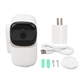 Wireless Home Security Camera 1080P Two Way Audio Indoor Monitoring Camera with Night Vision Motion Detection US Plug 100‑240V