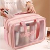 Linvrppy Travel Toiletry Bag Waterproof & Portable Organizer for Makeup