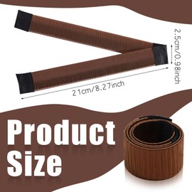 SAIIURV Pack of 8 French Twist Hair Bun Maker for Girls Women, Doughnut Hair Bun Donut Hair Bun, Hair Tie Hair Bun Styling Tool, Bun Aid Updo Hair Styling Accessories for Dancers