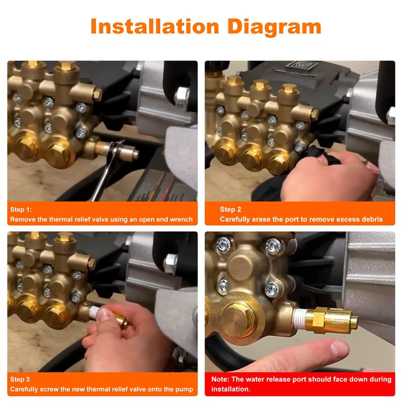 7101359 Pressure Washer Thermal Relief Valve Replacement Simpson Gas Powered