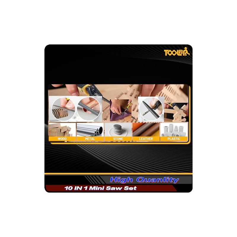 TOOLAN: 10-In-1 Model Craft Hand Saw & File Set. DIY