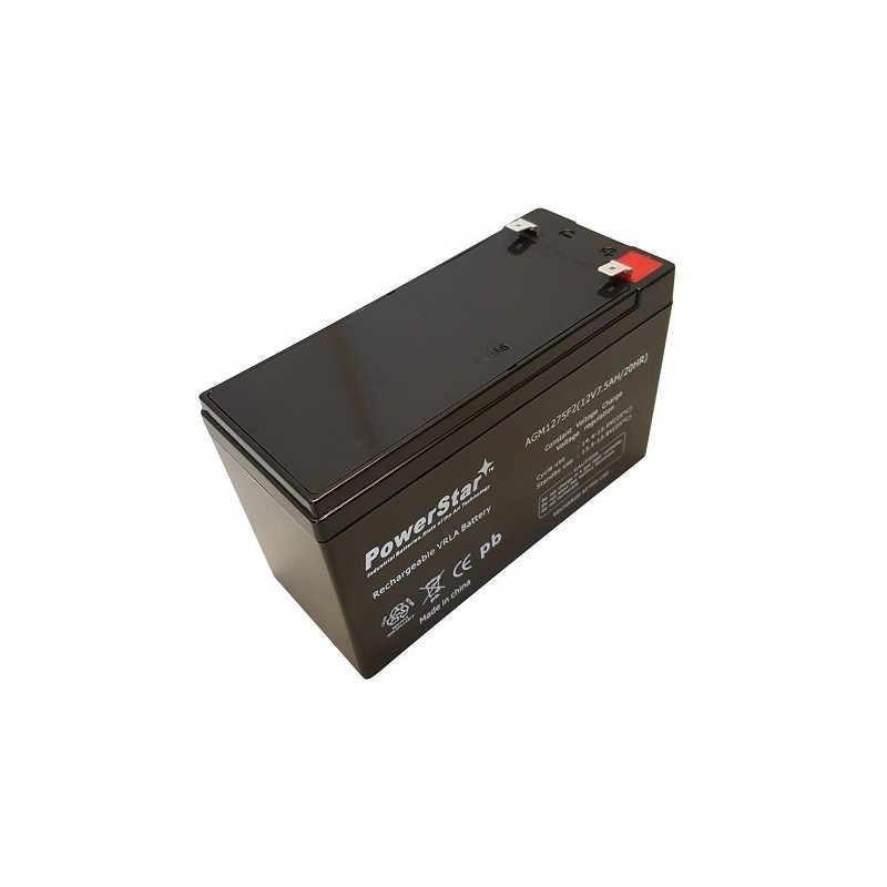 PowerStar 12 Volt 7.5 Amp Hour Alarm Battery - True