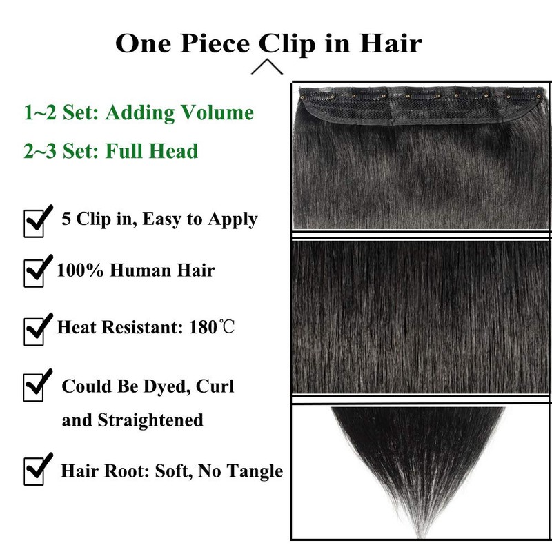 Clip-In Hair Extensions Human Hair Hair Extensions Head Hair Extensions