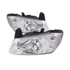 HEADLIGHTSDEPOT Chrome Housing Halogen Headlights Compatible With Nissan Maxima 2000-2001