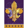 Black and Gold Color Crawfish on Fleur de Lis 18