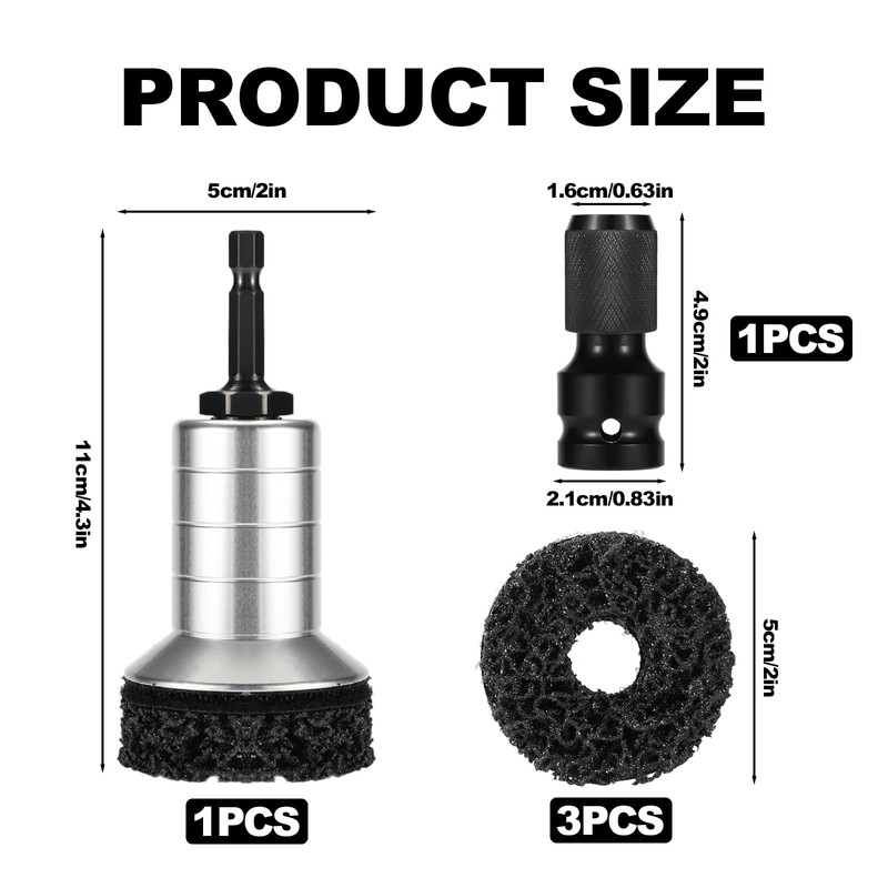 Wheel Hub Buddy Resurfacing Cleaning Kit, Brake Stud Bearing Surface
