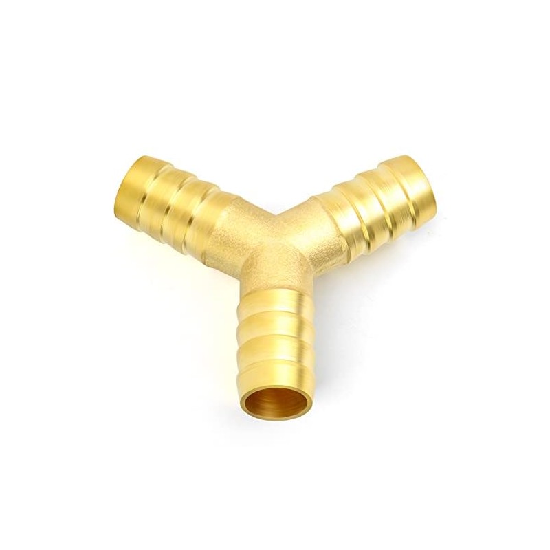 ERGAOBOY 5 Pcs 6mm Brass Hose Nozzle, 3 Way Y