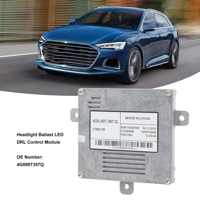 Headlight Ballast LED DRL Control Module 4G0907397Q Durable Reliable Heat