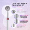 PANA 3/32" Diamond Carbide Ball Bit- Style 06, Fine Grit
