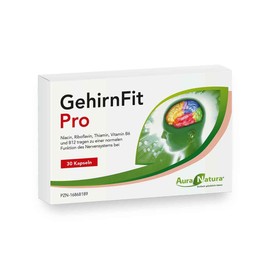 Aura Natura GehirnFit Pro - Complex with Important B Vitamins - 30 Capsules