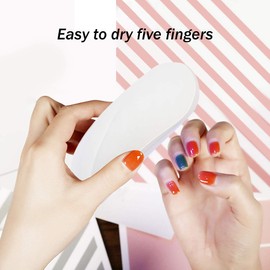 Mini UV Secador de uñas, Lámpara de uñas UV portátil 6W Máquina de terapia de luz UV Portátil Mini Lámpara de uñas LED Secador de uñas Herramientas de esmalte de uñas