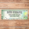 Metal Sign with German Text "Bitte klingeln - Wenn keiner