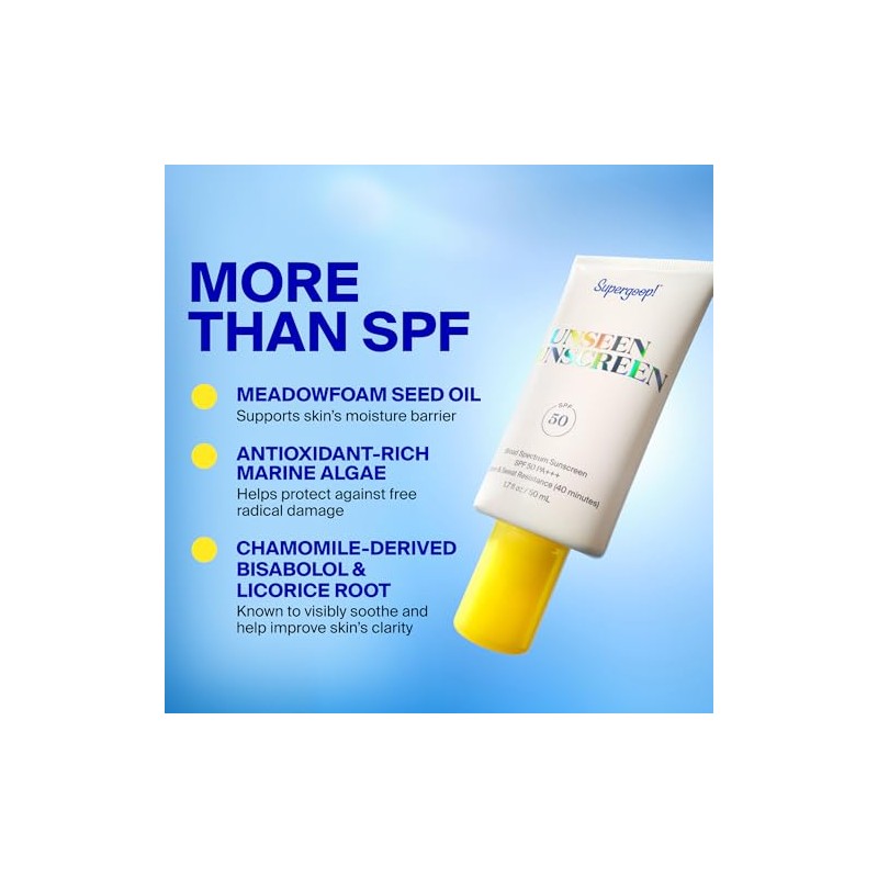 Unseen Sunscreen SPF 50 PA Plus by Supergoop for Unisex