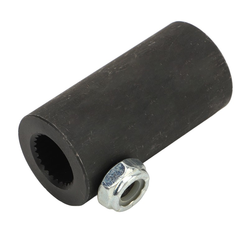 9/16in‑26 Spline to 3/4in Round Smooth Steering Shaft Coupler Non