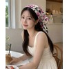 Collet Vintage Flower Bandana Hair Scarf Handkerchief [Pink] with UV