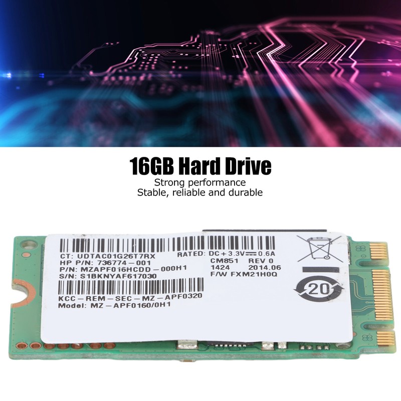 Hard Drive 16GB M.2 2242 Large Capacity Design Strong Performance