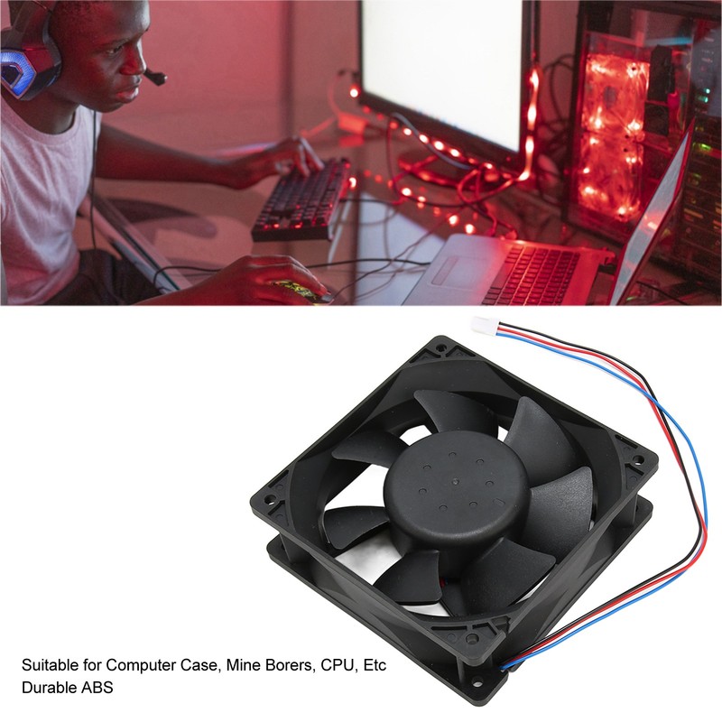 CPU Cooling Fan 120mm 24V 0.75A 1300RPM Quiet 3Pin Connector