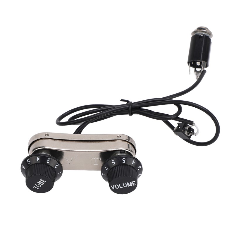Violin Pickup Piezo Transducer Bridge Set with Tone Volume Knob