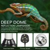 HeatingLux Reptile Heat Lamp, Reptile Dome Light Fixture with Timer,