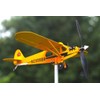 Thyggzjbs Piper J3 Cub Airplane Weathervane,3D Unique and Magical Metal