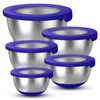 KITEISCAT Stainless Steel Mixing Bowls with Airtight Lids Set of
