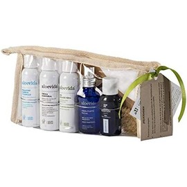Aloe Vida Aloevida, bolsa viajero facial, contiene: crema corporal, shampoo cuerpo y cabello, hidratante facial, gel hidratante corporal, shampoo facial y cepillo facial