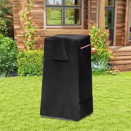 Garden Fountain Cover 84x47x47cm, Garden Bird Bath Cover, Heavy Duty 600D Outdoor Fountain Cover, Garden Fountain Dustproof Cover, Protective Patio with Locking Drawstring Statue for Courtyard