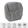 SecosAutoparts Driver & Passenger Bottom & Foam Cushion Leather Seat
