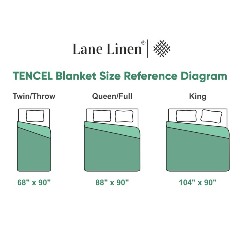 LANE LINEN Warm Winter Blanket - Lightweight, Soft & Breathable