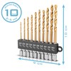 STAHLWERK 10-Piece Universal Twist Drill Bit Set 2-5 mm with