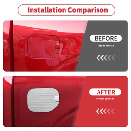 Linskip Fuel Tank Cap Cover Compatible with 2021 2022 2023 2024 Ford F150 Accessories, Gas Door Cover for F-150 Exterior Accessories(Flag, Chrome)