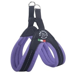 Tre Ponti Easy Fit Soft Mesh Harness with Click Closure, Colour: Purple, Size: Size 4 / 49-52 cm / up to 14 kg