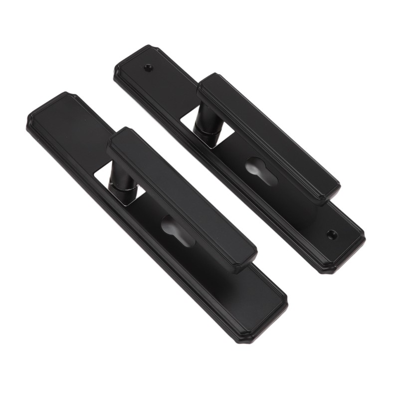 Door Lever Lock Universal Aluminium Alloy Black Door Security Latch