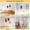 Hat Rack for Baseball Cap, Adhesive Ball Caps Holder on