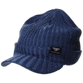 Forecast Winter Hat with Brim Knit Hat (Oslo Hat), purple, (indigo)