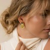 Chunky Gold Knot Earrings for Women, Gold Silver Statement Geometric