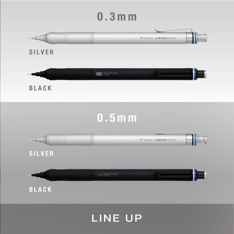 Tombow Mechanical Pencil, 0.3mm, MONO Monograph Fine (Wide Vision, Low