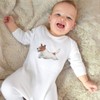 Azeeda 0-3 Month 'Running Jack Russell Dog' Baby Romper Jumpsuit/Sleep