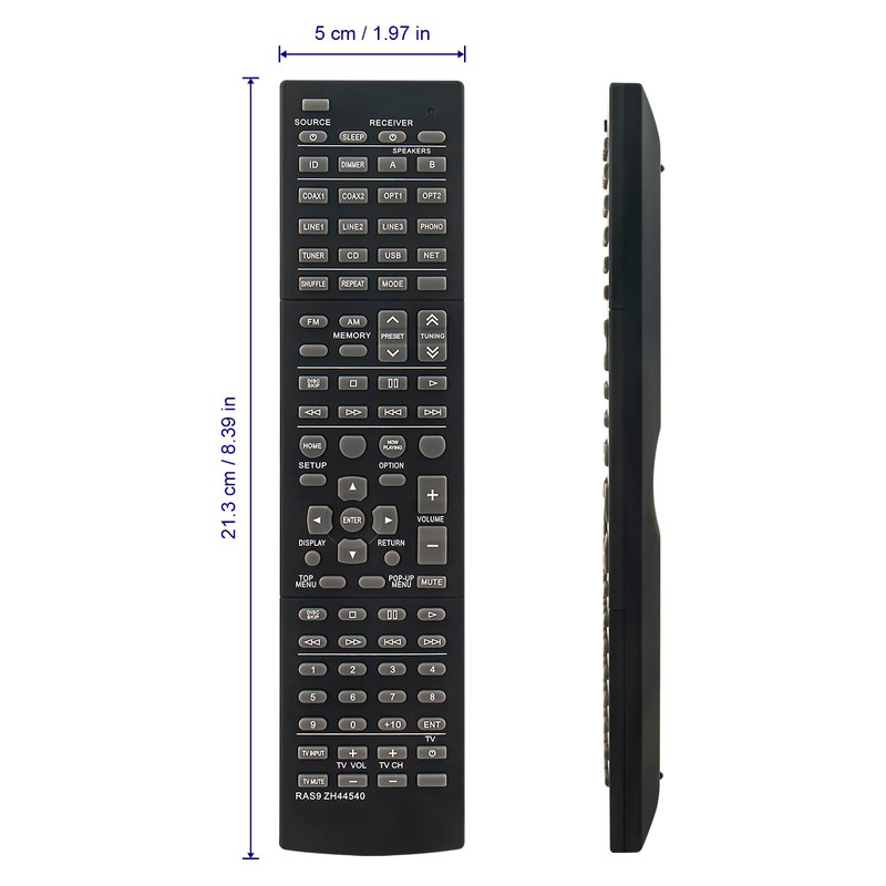 RAS9 ZH44540 Replacement Remote Control Vinabty Fit for Yamaha Audio
