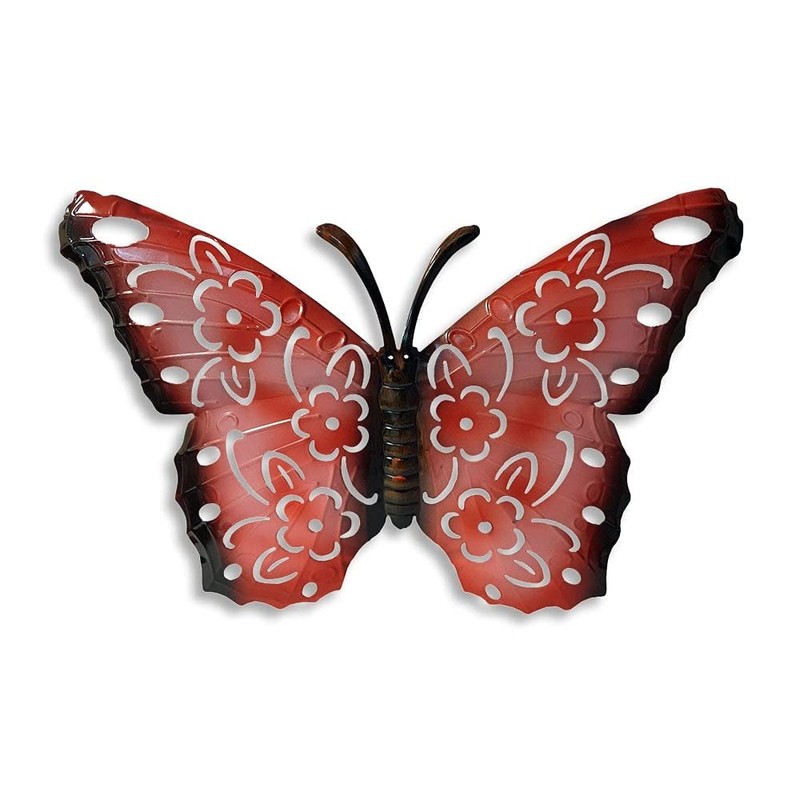 Green Jem Garden 3 x Small Butterfly Decorative Metal Wall