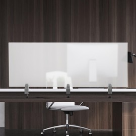 Desk Divider for Students,Modern Frosted Acrylic Clamp-on Desk Partition Desk Privacy Panels,Acrylic Cubicle Desk Dividers,Office Partitions (60x22x2in)